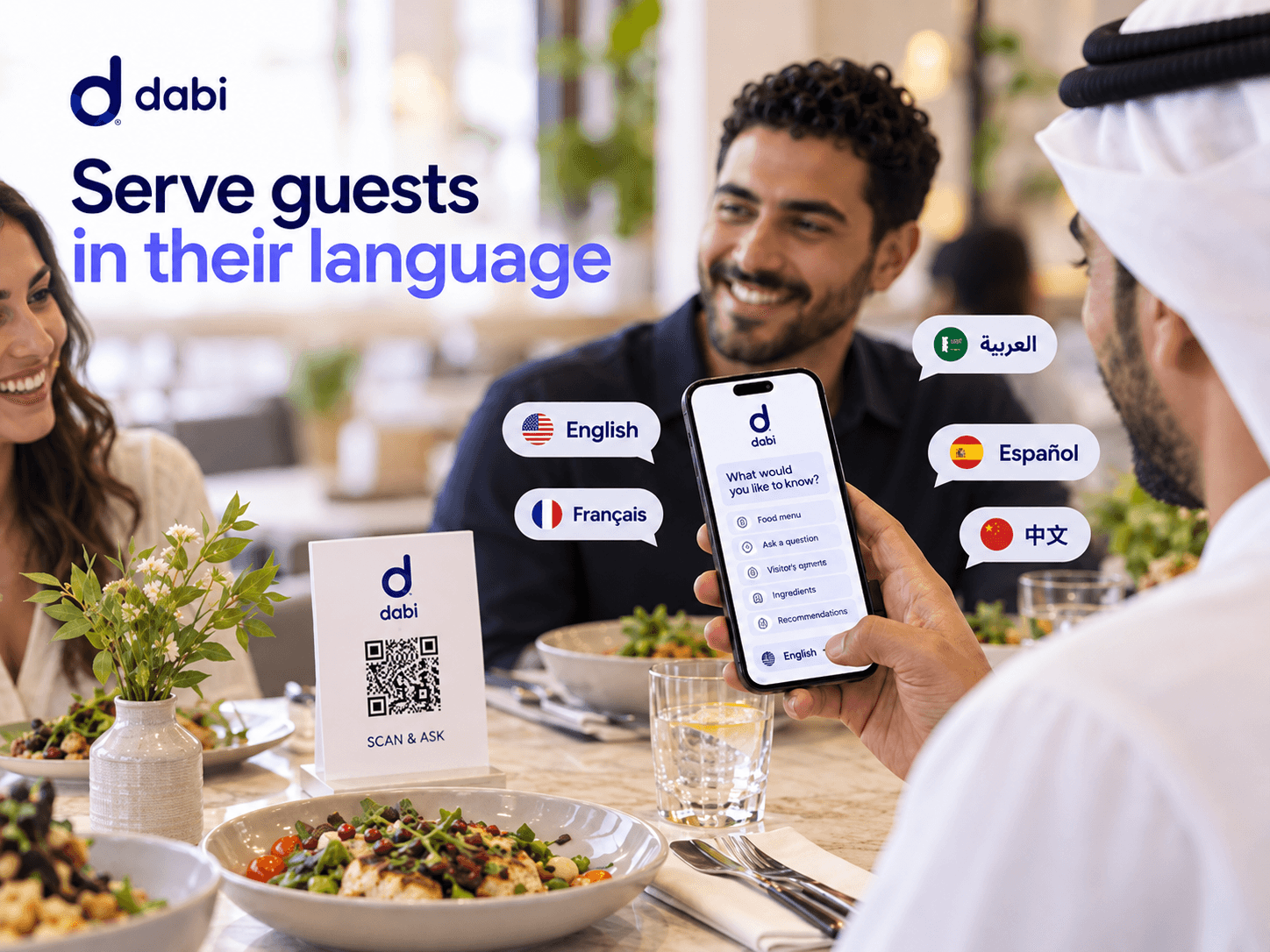Serve guests in their language